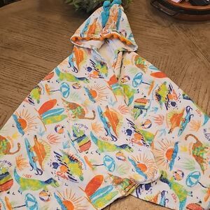 Colorful Dinosaur Hooded Towel